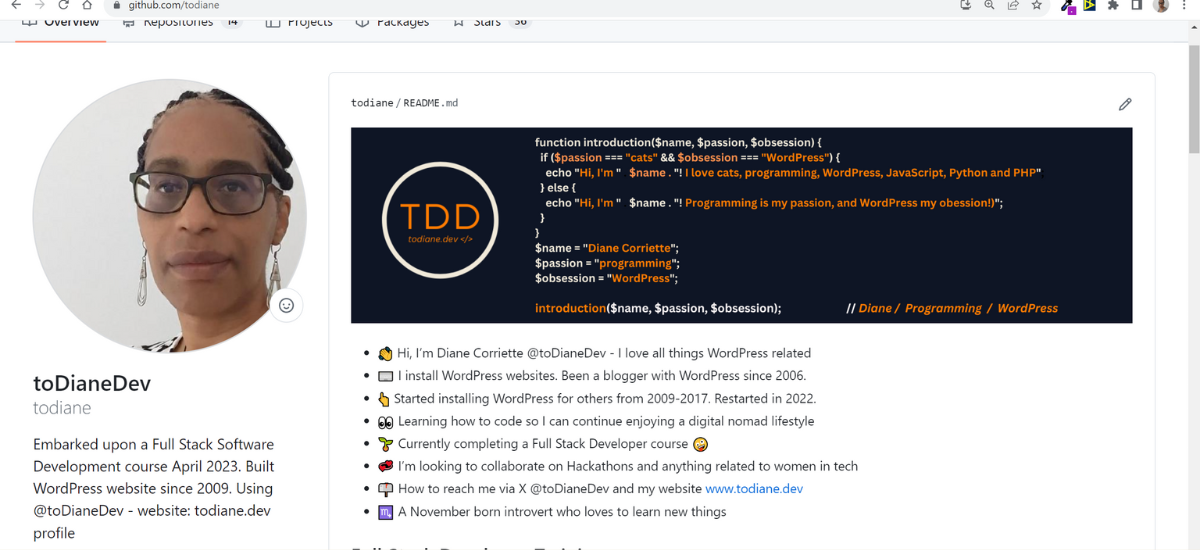 GitHub README Page