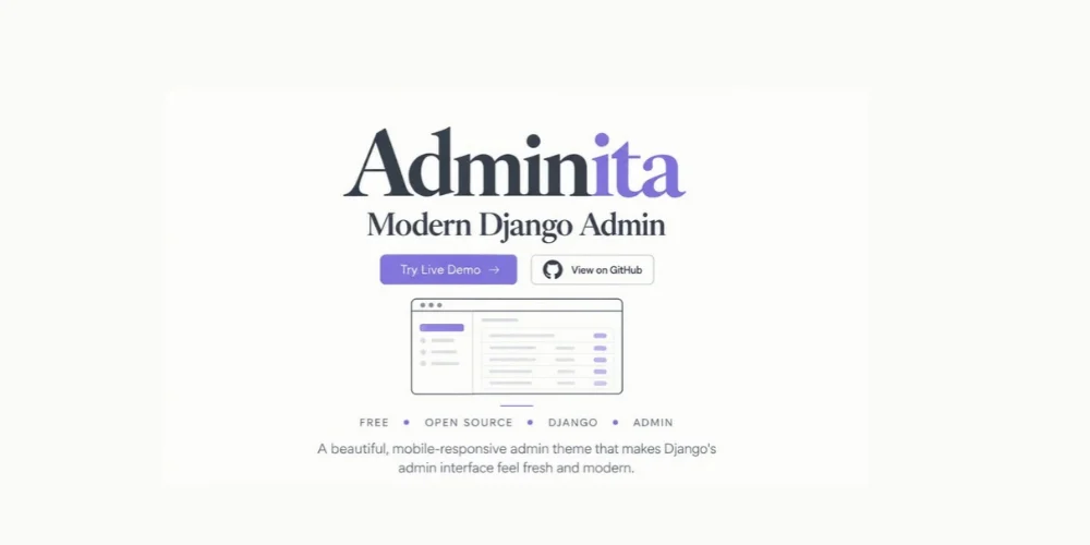 Adminita Django Admin Theme