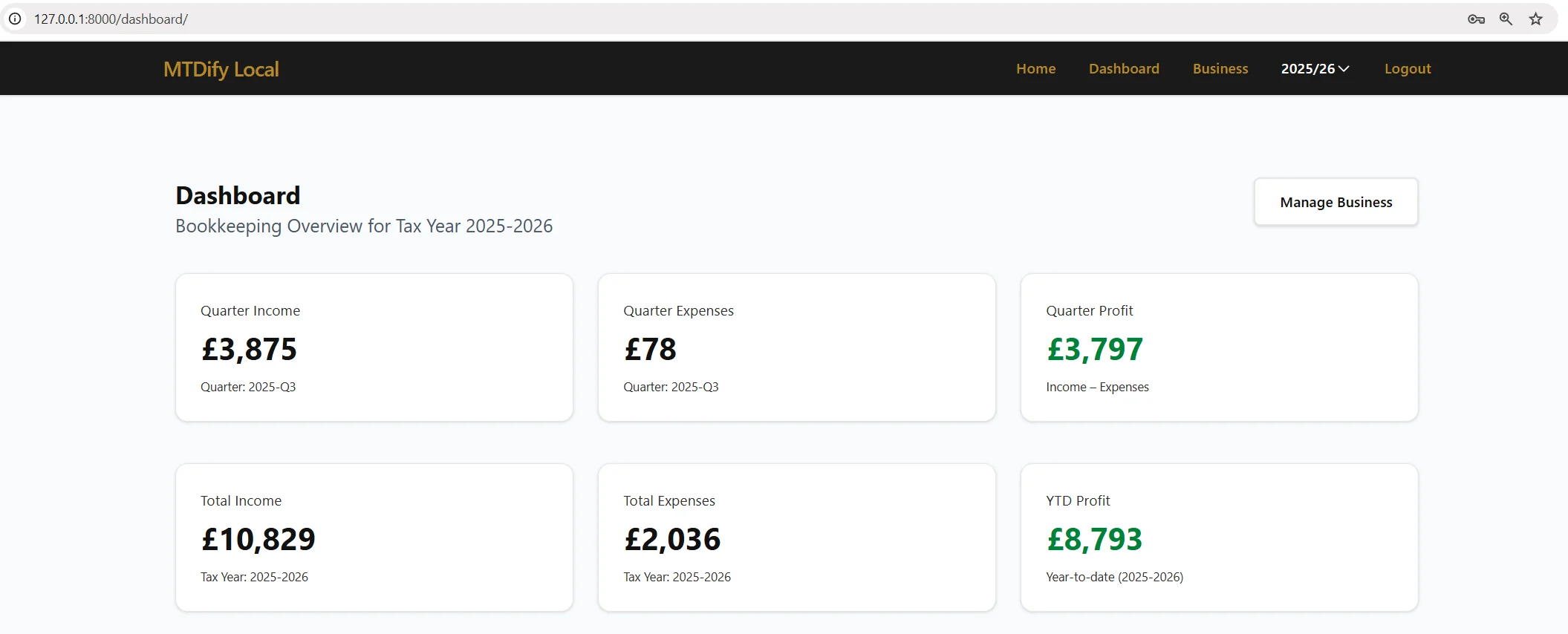 Desk Ledger Dashboard