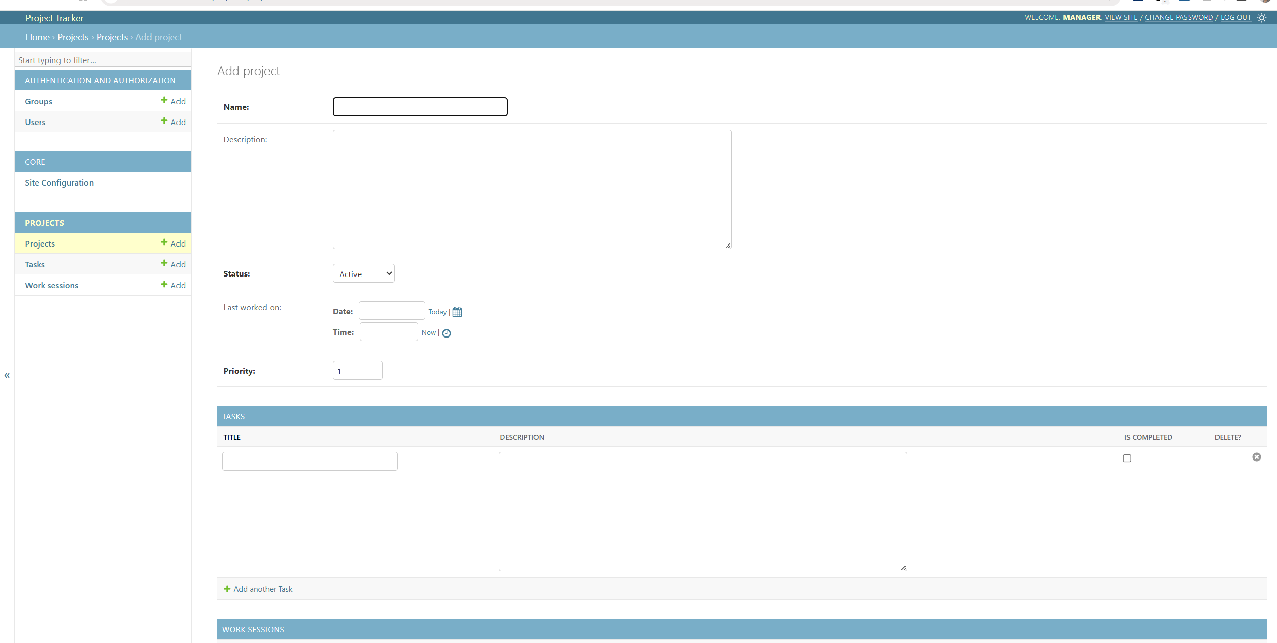 Project Tracker