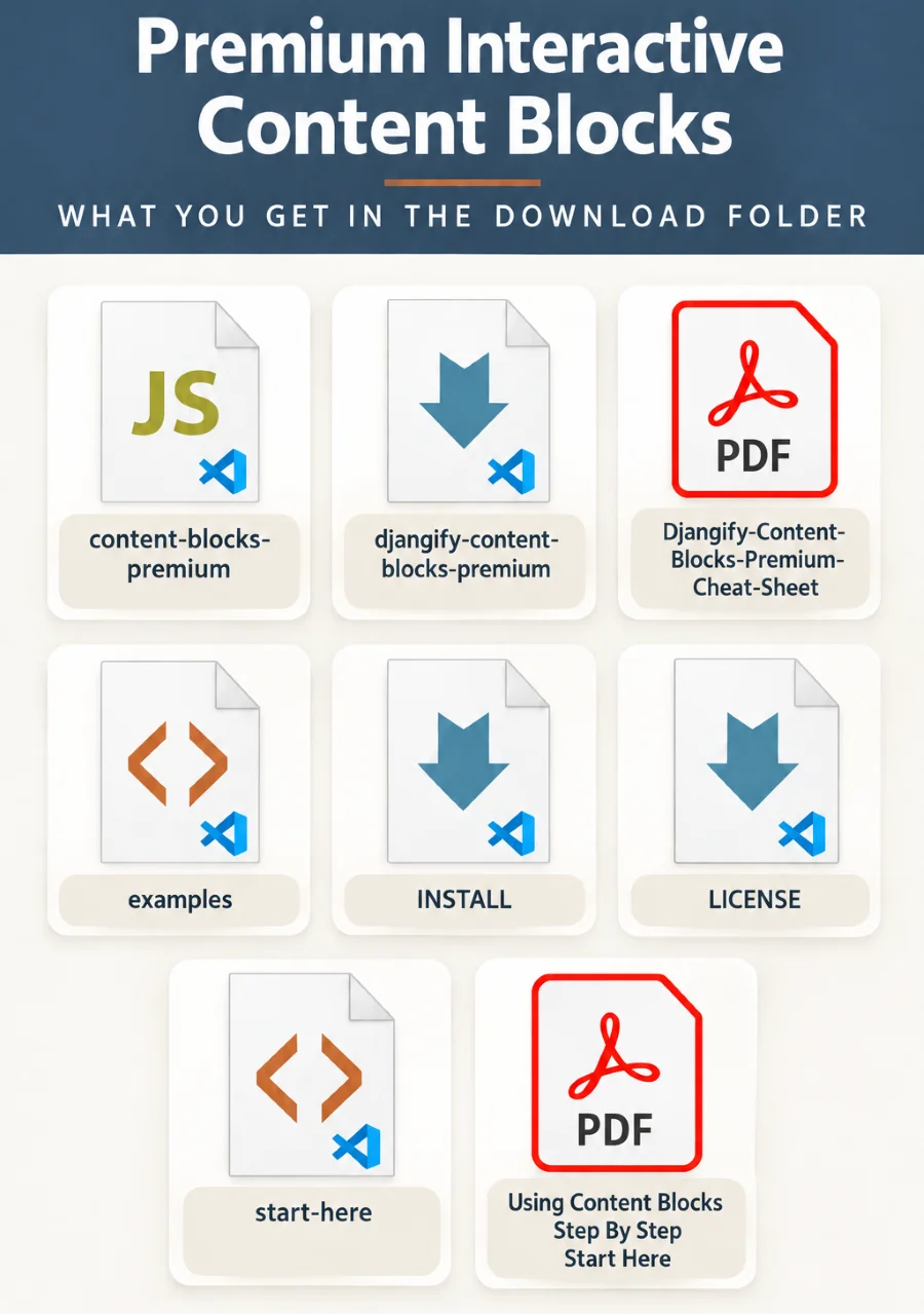 premium interactive content blocks