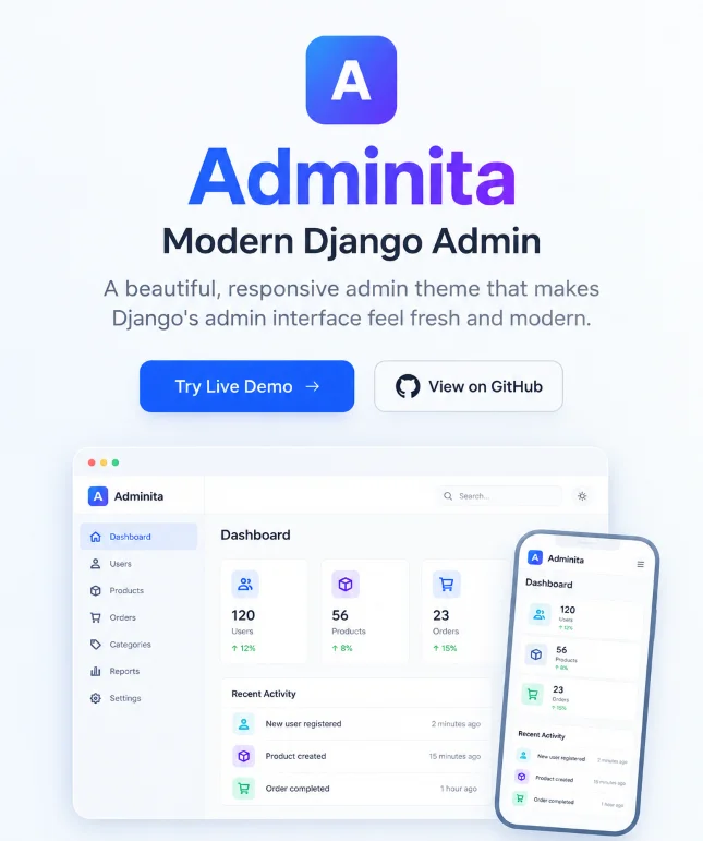 Adminita Django Admin Theme