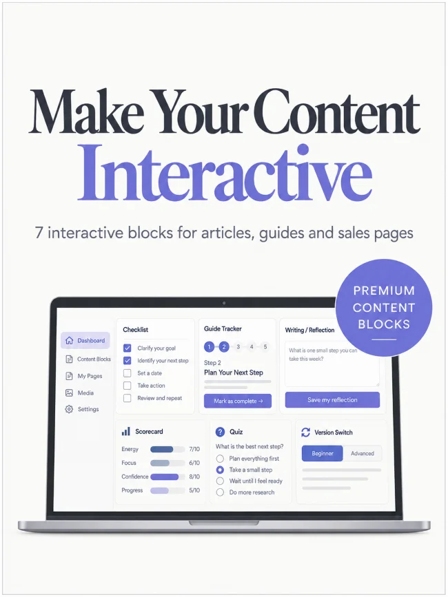 Interactive Content Blocks
