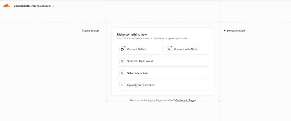 Cloudflare select static file