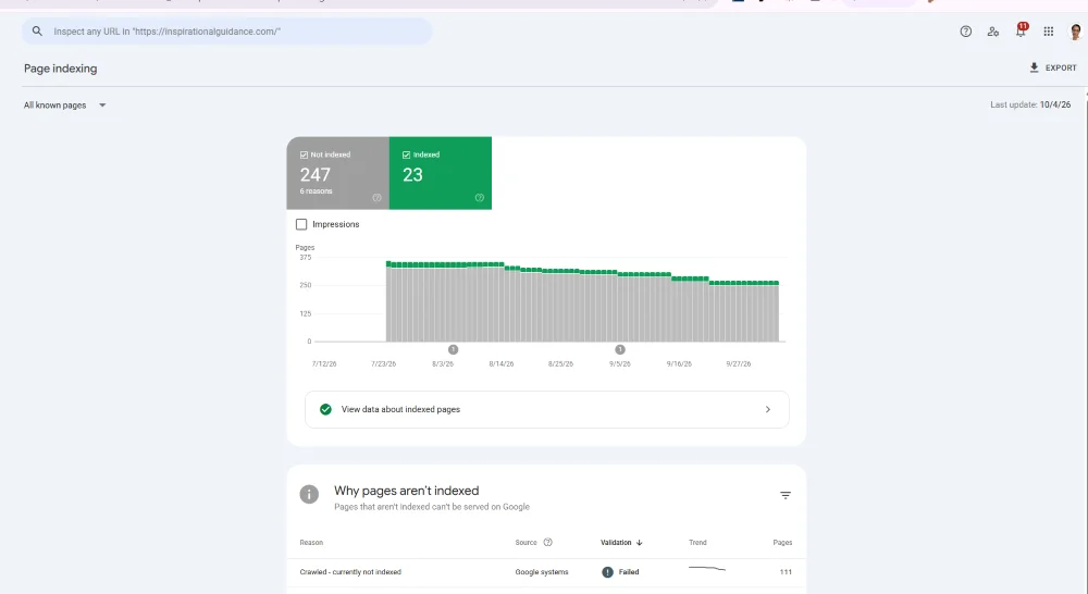 EEAT deindexed articles example