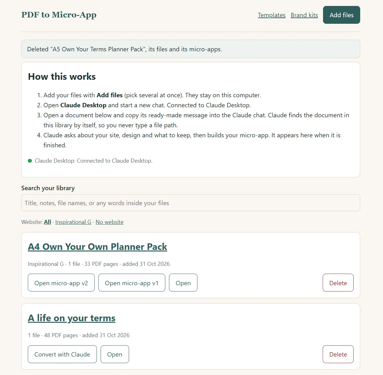 pdf to micro-app builder tool using django